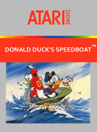 Donald Duck's Speedboat Atari 2600  box art